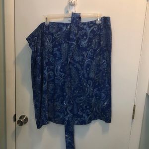 Blue paisley skirt